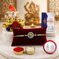 Designer Elegant Multicolor Ganesh Rakhi Combo for Brother Bhaiya | Pack of 5
