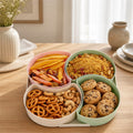 Divided Snack Box – Rotating Dry Fruit Platter | Lunchie Bunchie