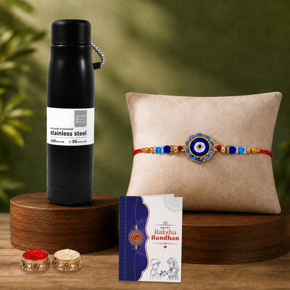 Evil Eye Multicolor Rakhi for Brother & Bhaiya with Vacuum Insulated | Pack of 5