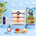 Rakhi for Brother with Biscuit 60gm - Raksha Bandhan Gift Set, Pack of 7