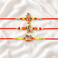 Krishna Rakhi for Brother with Pooja Thali - Raksha Bandhan Gift Set, Pack of 7