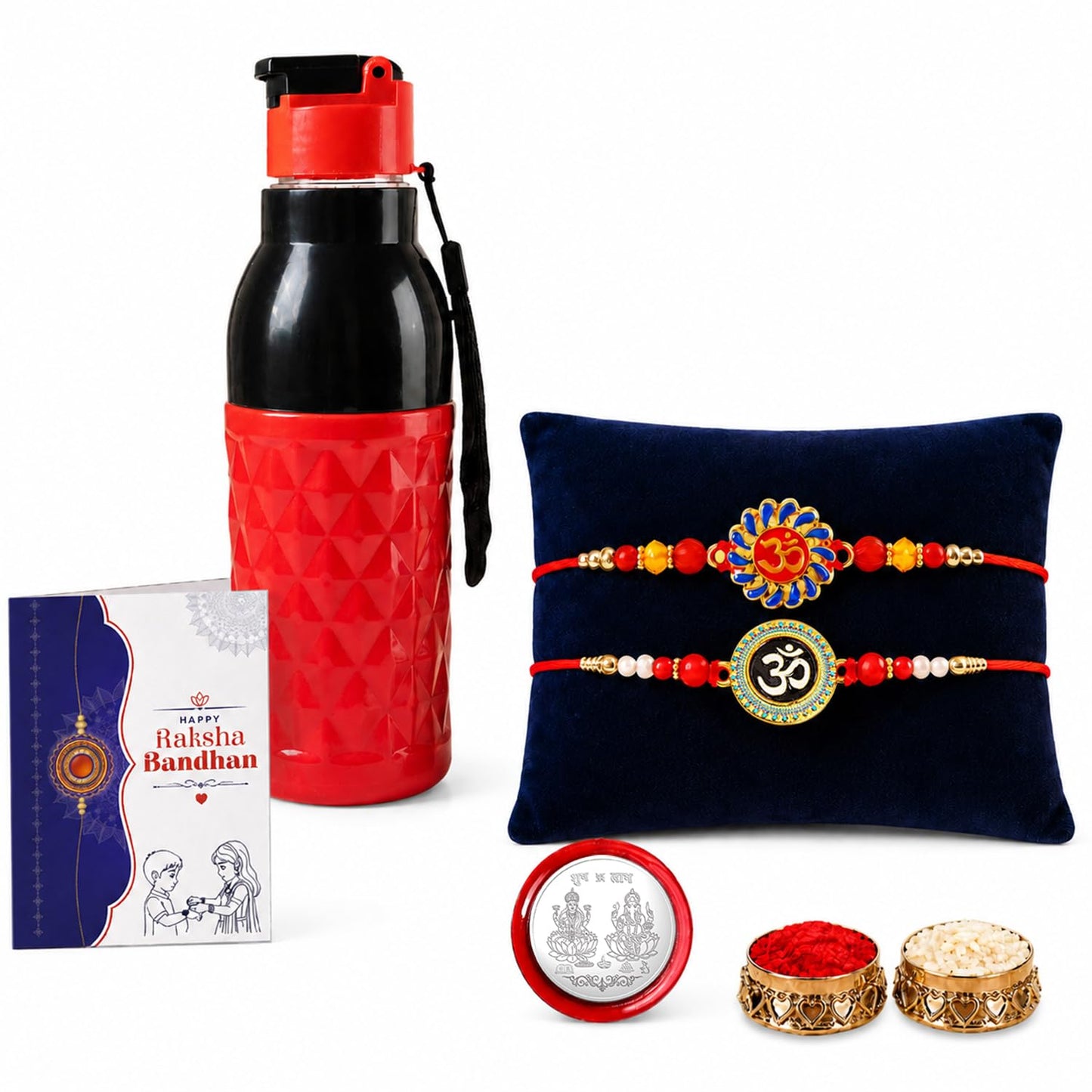 Designer Elegant Multicolor OM Rakhi Combo for Brother Bhaiya Bhai | Pack of 6