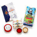 Food Rakhi for Brother with Strawberry Biscuit 60gm, Coin & Card | Pack of 7