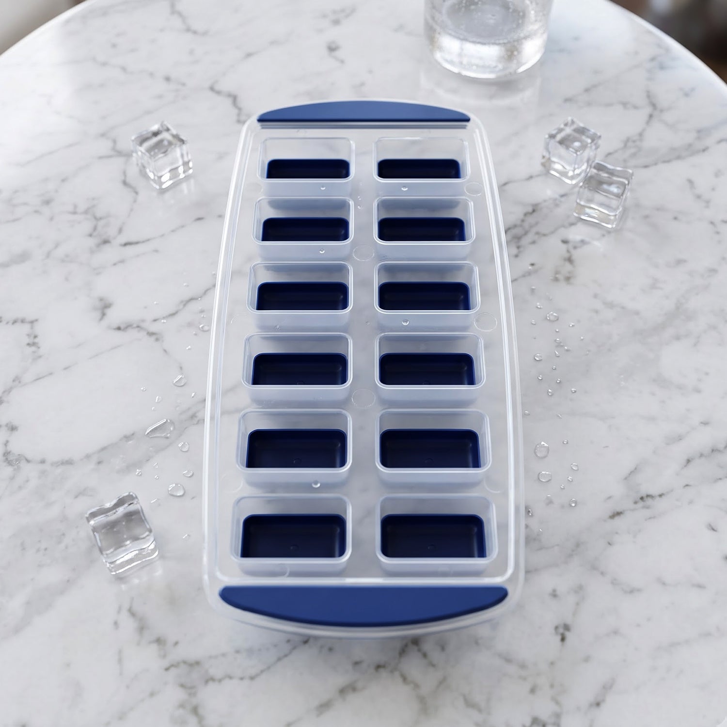 Ice cube tray kitchen view