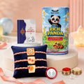 Rakhi for Brother with Cream Biscuit 60gm - Rakshabandhan Gift Set, Pack of 7