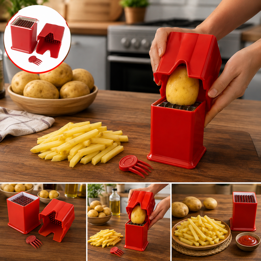 French Fries Cutter – Durable Stainless Steel Potato Slicer