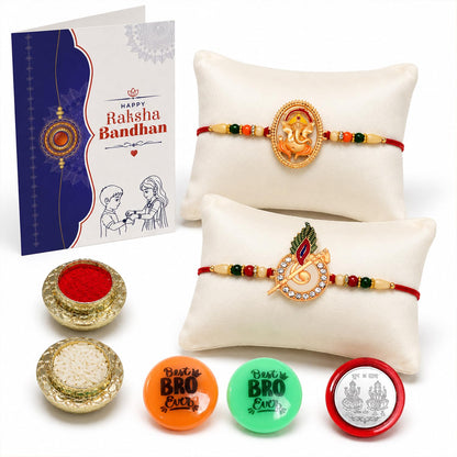 Rakhi with Fridge Magnet for Brother – Brother Special Festival Combo with Rakhi