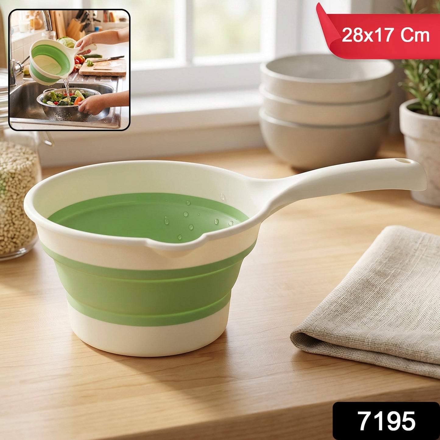7195 foldable water dipper scoop sku
