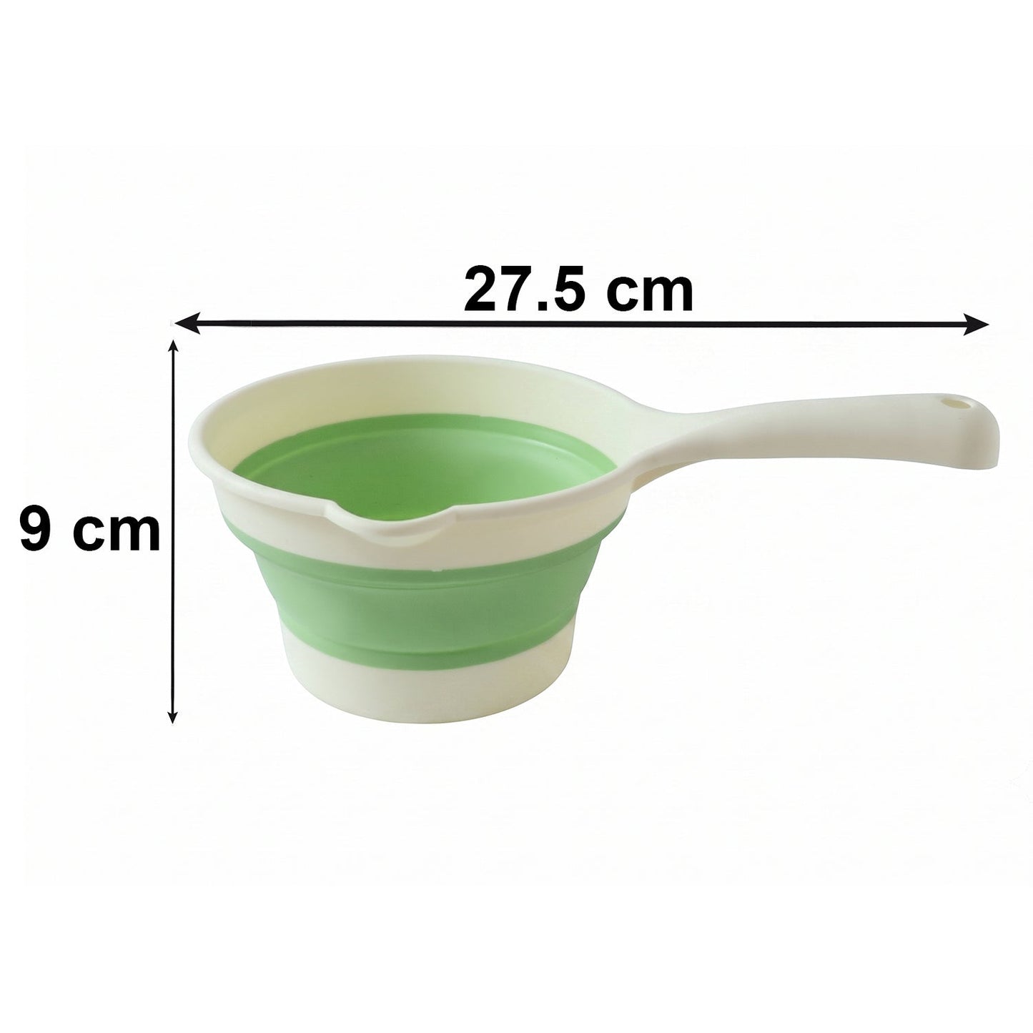 7195 foldable water dipper scoop size