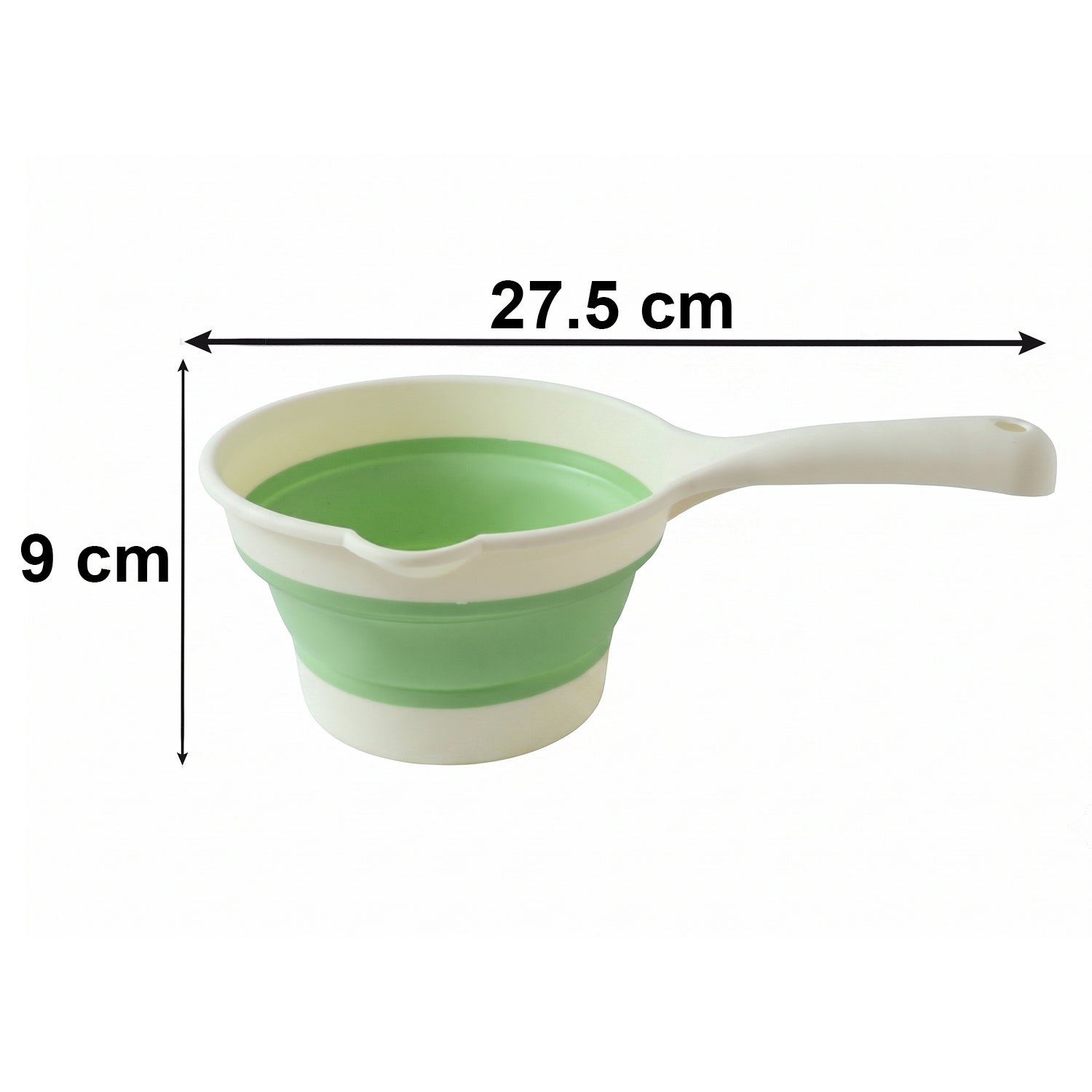 7195 foldable water dipper scoop size