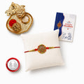 Round Multicolor Rakhi for Brother & Bhaiya with Kalash Shape Pooja | Pack of 5
