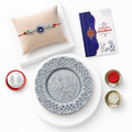 Peacock Multicolor Rakhi for Brother & Bhaiya with Pooja Thali | Pack of 5