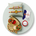 Bhai, Ganesha Multicolor Rakhi for Brother & Bhaiya with Leaf Shape | Pack of 6