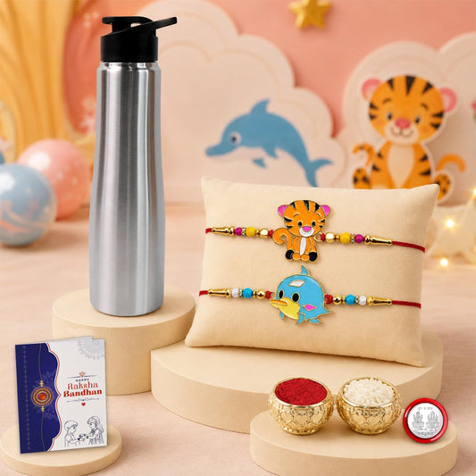 Designer Elegant Multicolor Kids Rakhi Combo for Bhaiya Bhai | Pack of 6