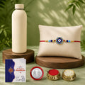 Evil Eye Multicolor Rakhi for Brother & Bhaiya with Stainless Steel | Pack of 5