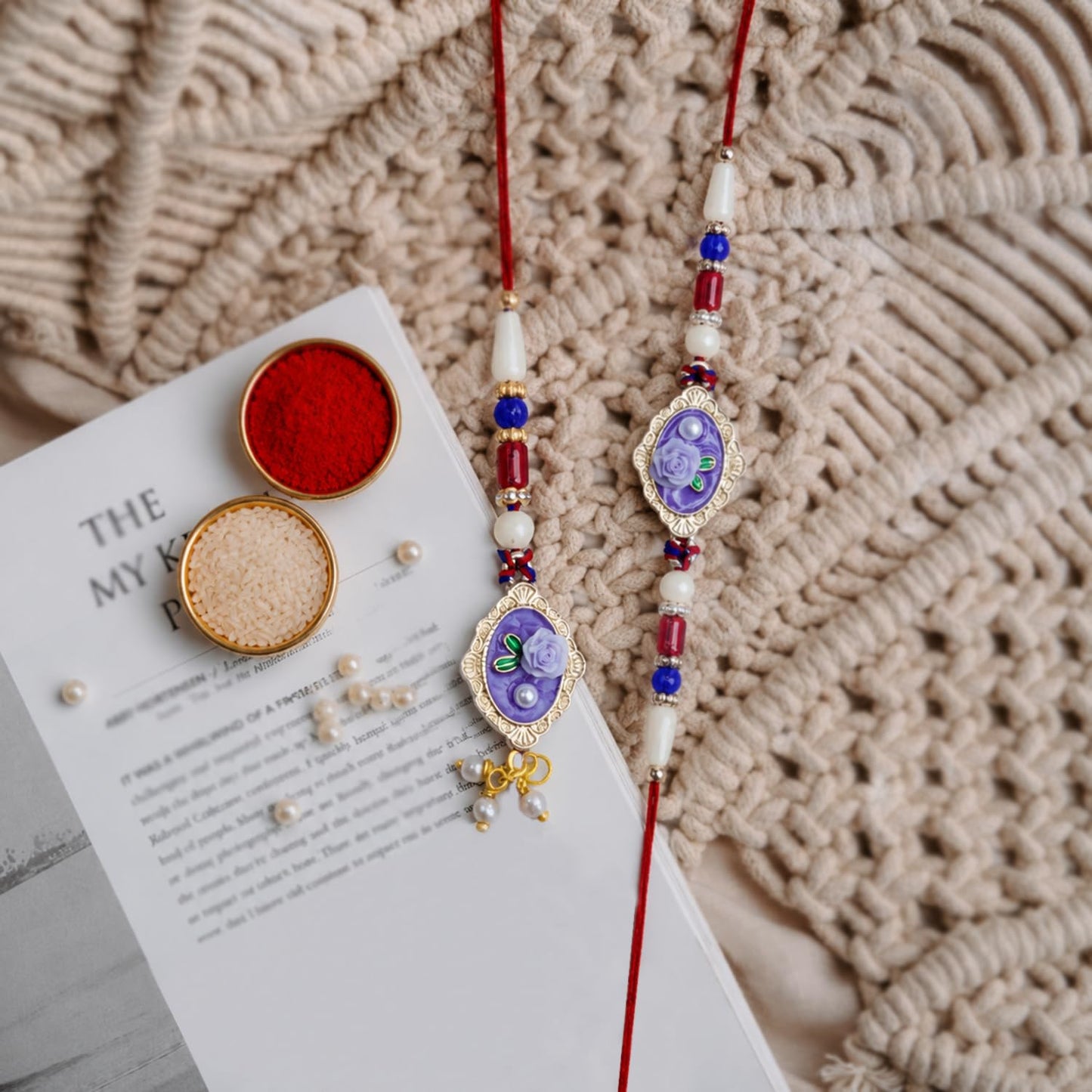 Designer Stylish Multicolor Rakhi Combo for Brother Bhaiya Bhai | Pack of 5