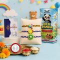 Lollipop Rakhi for Brother with Biscuit 60gm - Raksha Bandhan Gift Set, Pack of 7