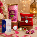 Rakhi with Chocolate for Brother Raksha Bandhan Gift Combo (Pack of 6)