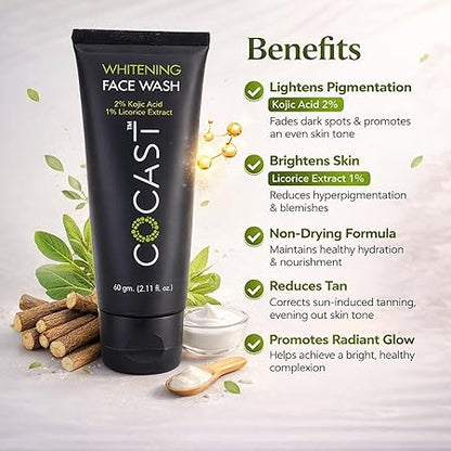 Cocast Whitening Face Wash for Radiant & Clear Skin (60 gm)