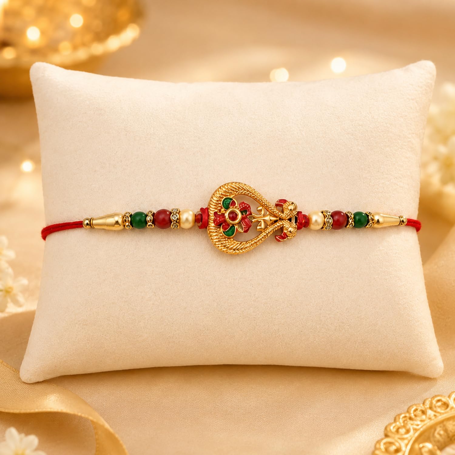 Ethnic Multicolor Birds Rakhi Combo for Brother Bhaiya Bhai | Pack of 5