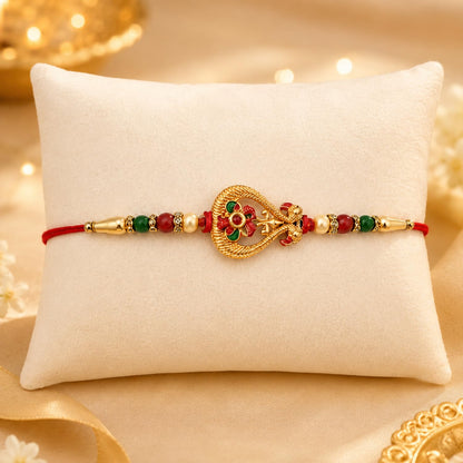 Ethnic Multicolor Birds Rakhi Combo for Brother Bhaiya Bhai | Pack of 5