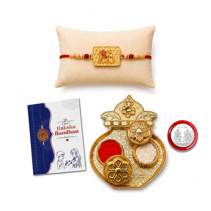 Elephant Multicolor Rakhi for Brother & Bhaiya with Kalash Shape | Pack of 5