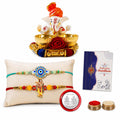 Designer Elegant Multicolor Evil Eye & Krishna Rakhi for Brother | Pack of 6