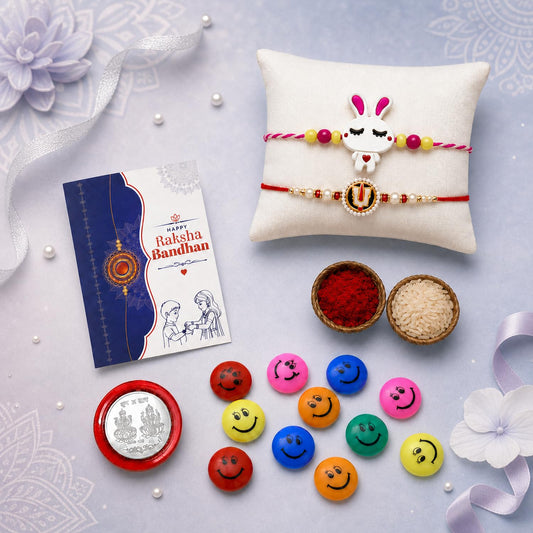 Balaji Symbol, Kids Multicolor Rakhi for Brother & Bhaiya | Pack of 6