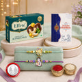 Raksha Bandhan Gift Combo - Ganesha Krishna Rakhi & Chocolates