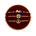 Rakhi for Brother with Peacock Pooja Thali - Raksha Bandhan Gift Set, Pack of 7