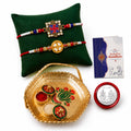 Swastika, Floral Multicolor Rakhi for Brother & Bhaiya | Pack of 6