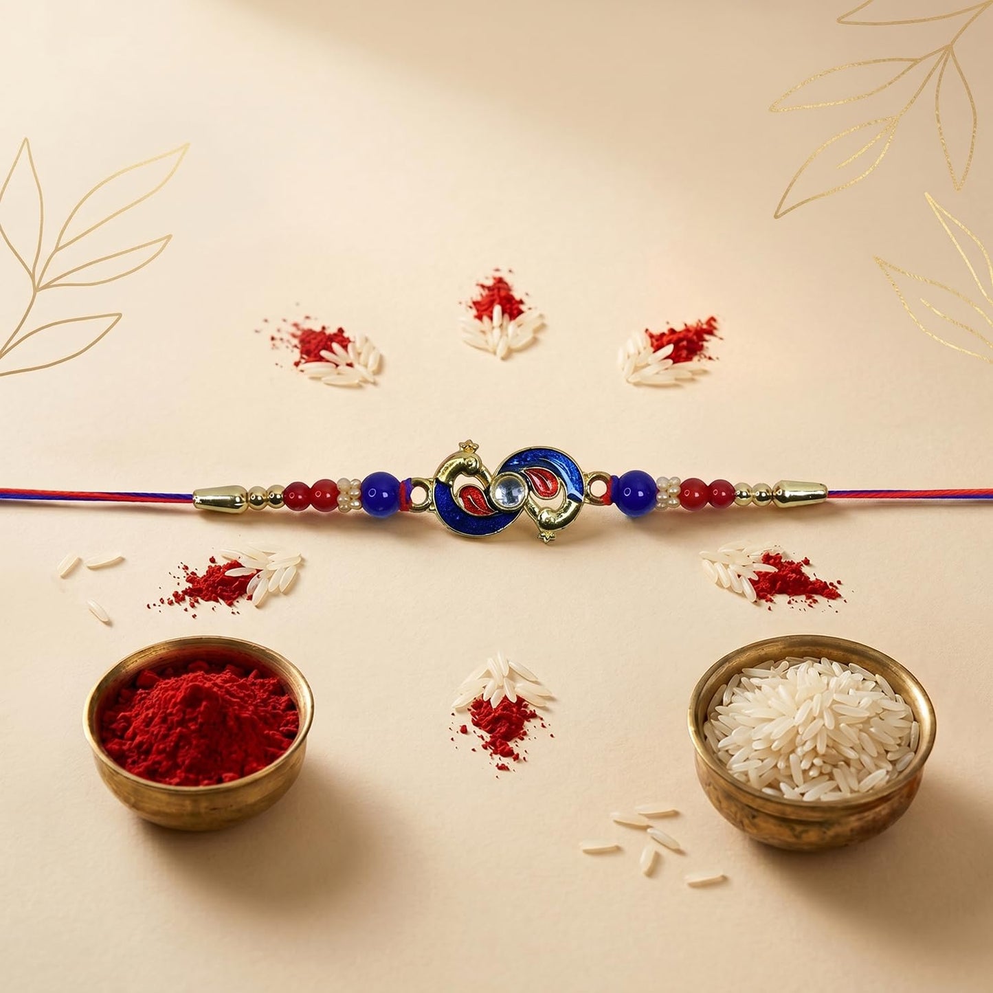Unicorn Rakhi for Brother with Chocolate Magic 32gm, Roli Tikka & Card, Pack of 7