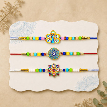 Rakhi for Brother with Coffee Almond 96gm - Raksha Bandhan Gift Set, Pack of 7
