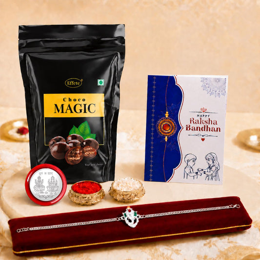 Rakhi with Chocolate for Brother – Ganu Ji Raksha Bandhan Gift Combo (Pack of 5)