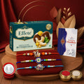 Raksha Bandhan Gift Combo Krishna Cow Rakhi Chocolates