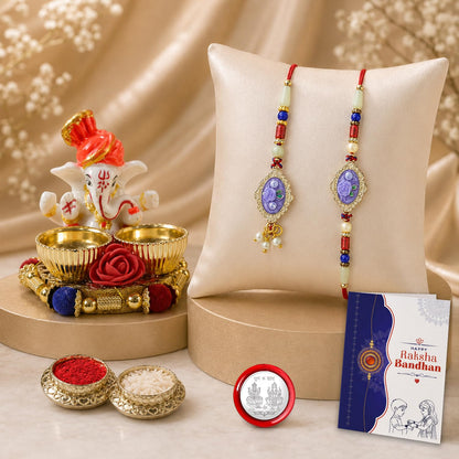 Designer Stylish Multicolor Rakhi Combo for Brother Bhaiya Bhai | Pack of 5
