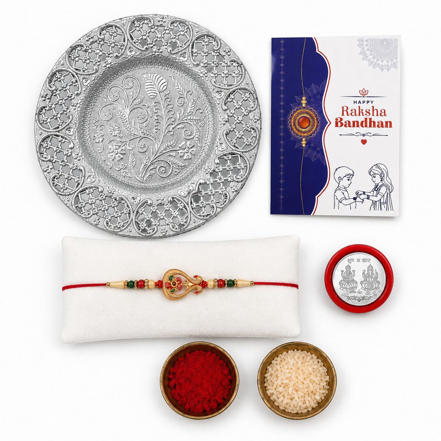 Ethnic Multicolor Birds Rakhi Combo for Brother Bhaiya Bhai | Pack of 5