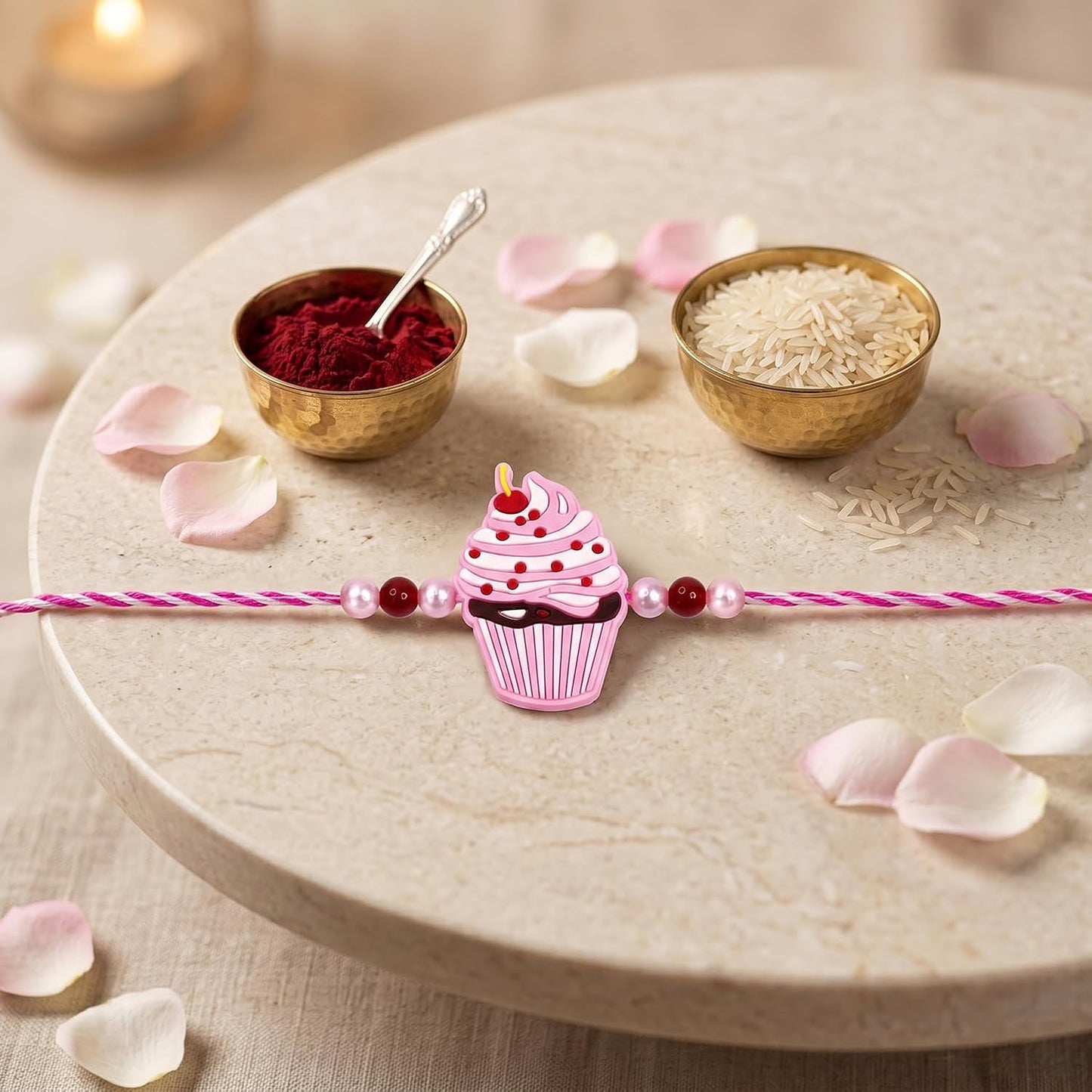 kids Rakhi for Brother with Kesar-Pista 96gm - Raksha Bandhan Gift Set, Pack of 7