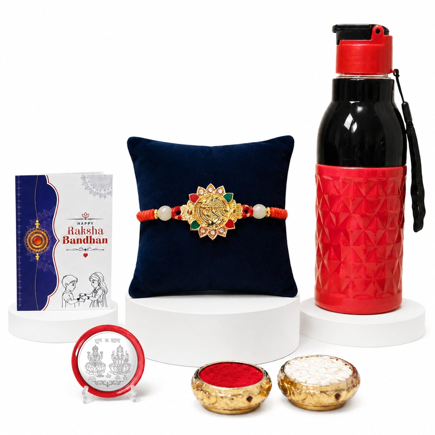 Designer Elegant Multicolor OM Rakhi Combo for Brother Bhaiya Bhai | Pack of 5