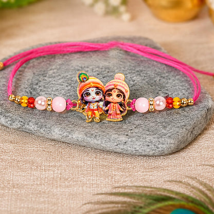 Rakhi for Brother with Kalash Pooja Thali - Raksha Bandhan Gift Set, Pack of 7