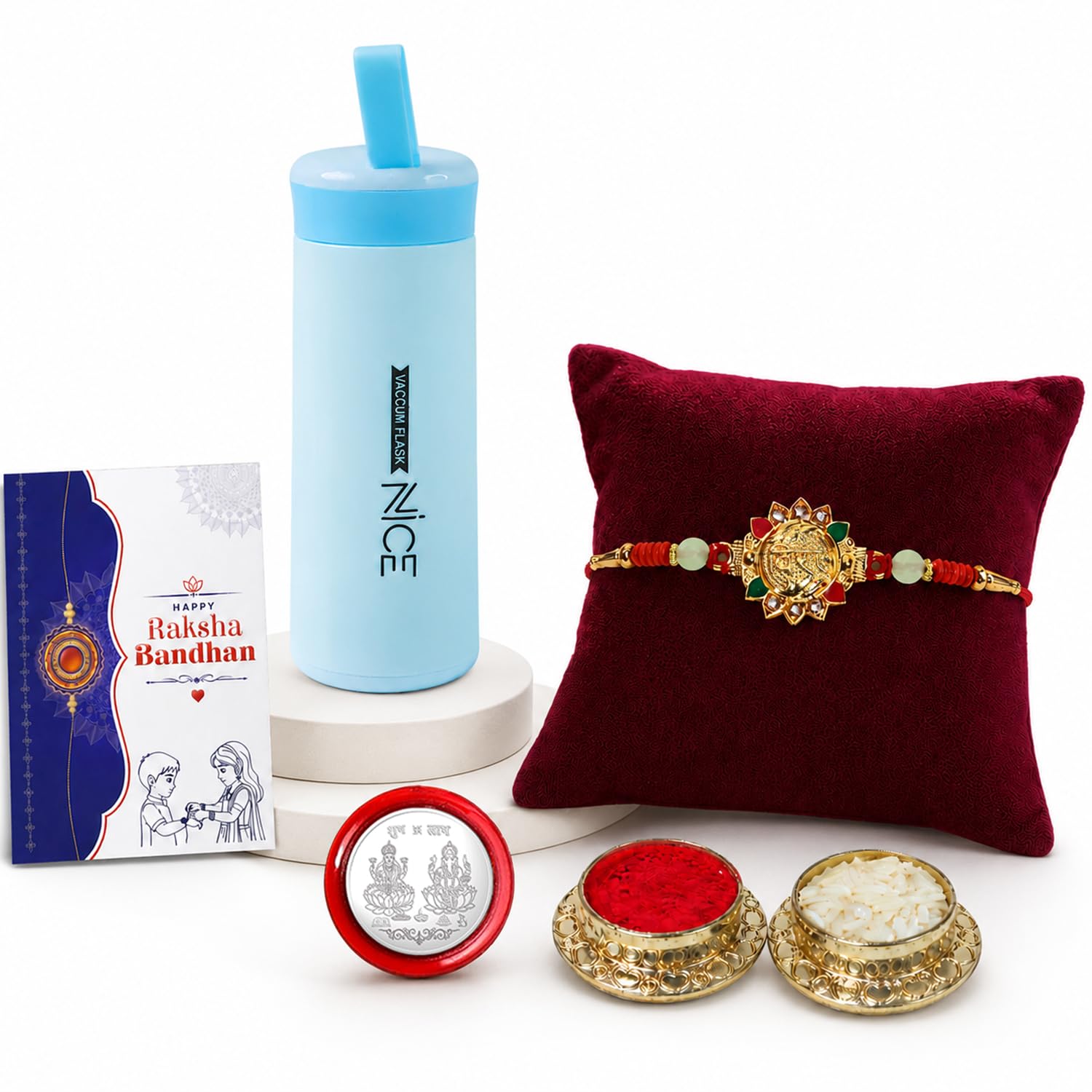 Designer Elegant Multicolor OM Rakhi Combo for Brother Bhaiya Bhai | Pack of 5