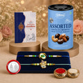 Ganesha Rakhi Combo – Raksha Bandhan Gift with Assorted Chocolate 96g