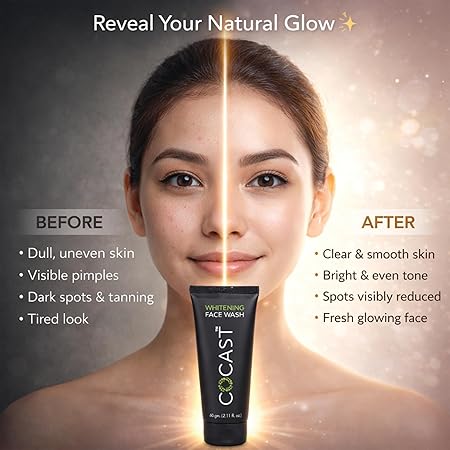 Cocast Whitening Face Wash for Radiant & Clear Skin (60 gm)