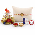Ram Ji Multicolor Rakhi for Brother & Bhaiya with Ganesha Pooja Thali | Pack of 5