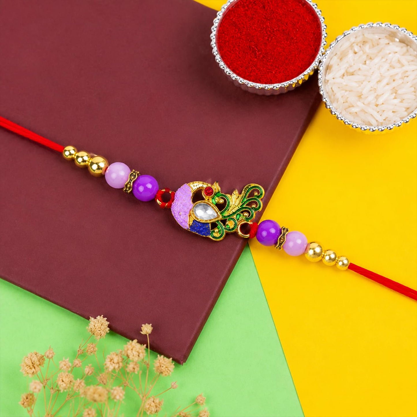 Rakhi for Brother with Chocolate Magic 96gm - Raksha Bandhan Gift Set, Pack of 7