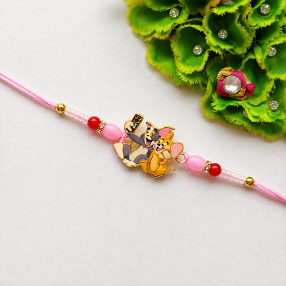 Tomy & Jeryy Multicolor Rakhi for Brother & Bhaiya with Vacuum | Pack of 5