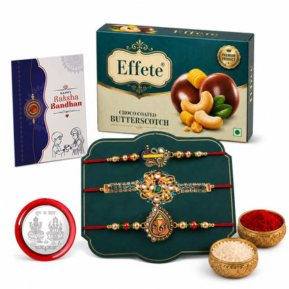 Bird Rakhi for Brother with Chocolate 32gm - Raksha Bandhan Gift Set, Pack of 7