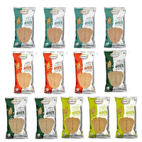 Maniarr’s Slim Bite Jain Khakhra 4 Flavors Pack of 13 – 780g Wheat Snacks