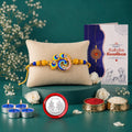 Bird Rakhi for Brother with Candles 4pcs, Roli Tikka & Greeting Card, Pack of 5