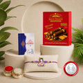 Krishna Rakhi for Brother with Biscolata Wafer Rolls, Coin & Card, Pack of 5